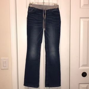 Justice Bootcut Knit Waist Mid Rise Jeans Size 14